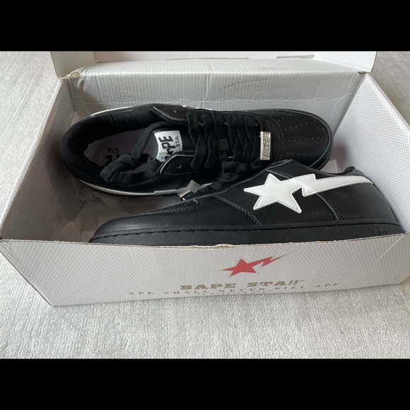 Bape Shoes | Black And White Oreo Bape Air Force Ones Size 1 | Poshmark